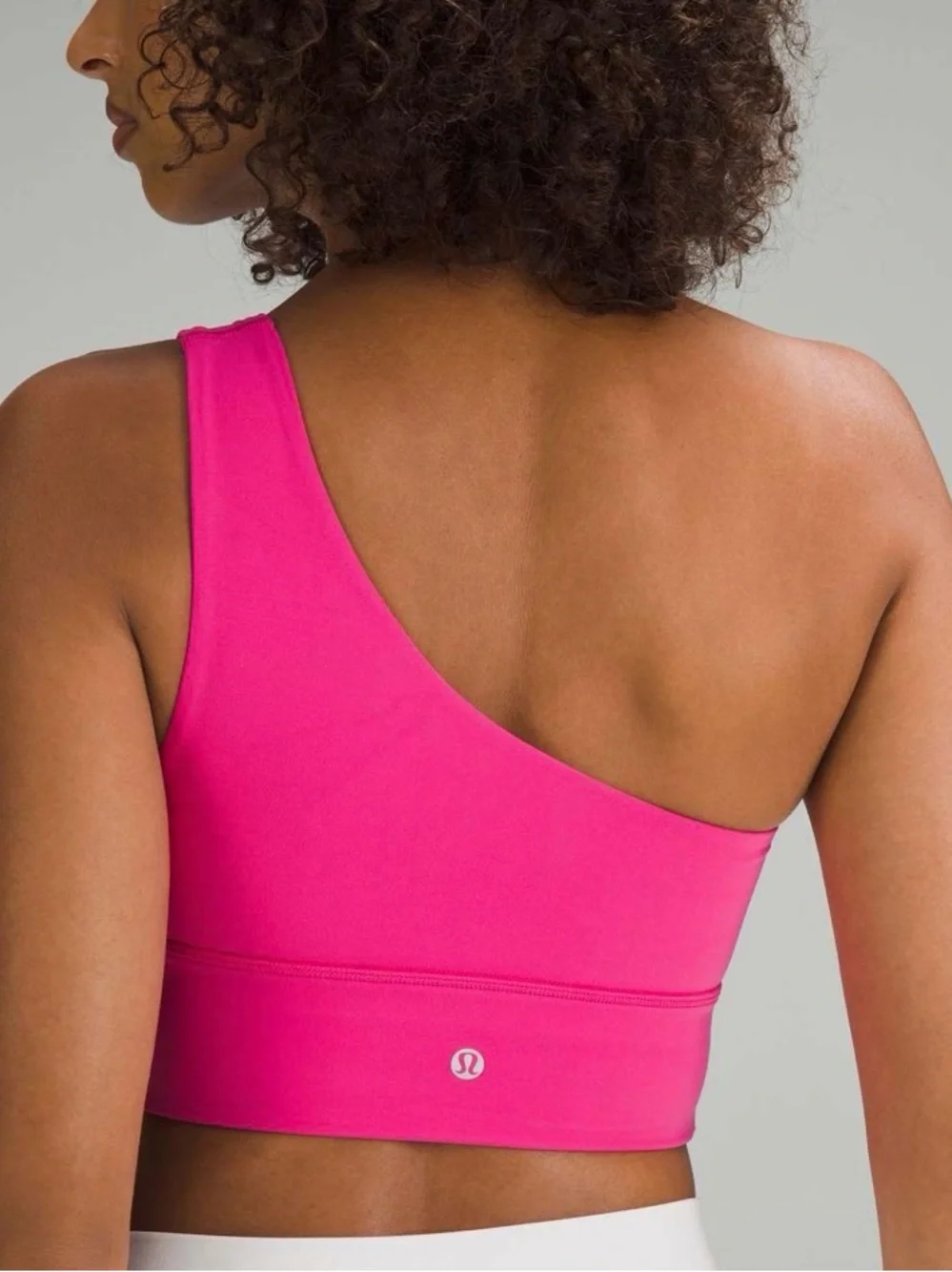 Lululemon Align Asymmetrical Bra *Light Support, C/D Cup Sonic Pink